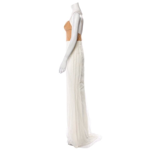 Zuhair Murad Silk Wedding Dress 6 Sweetheart Simple Minimalist Designer Gown 40 - Picture 2 of 6